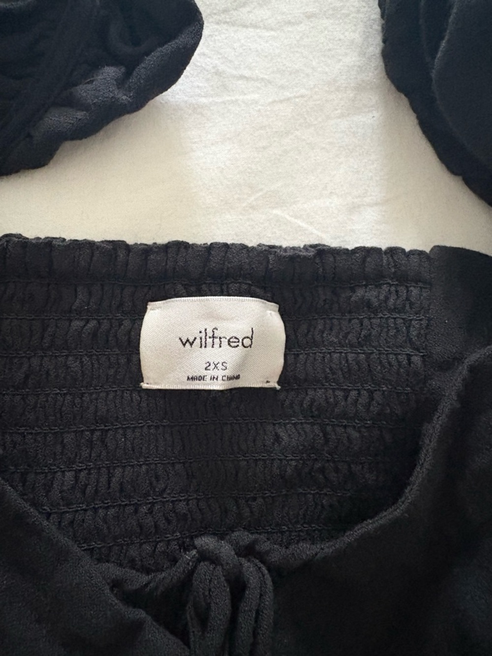 Aritzia Wilfred coquette corset top